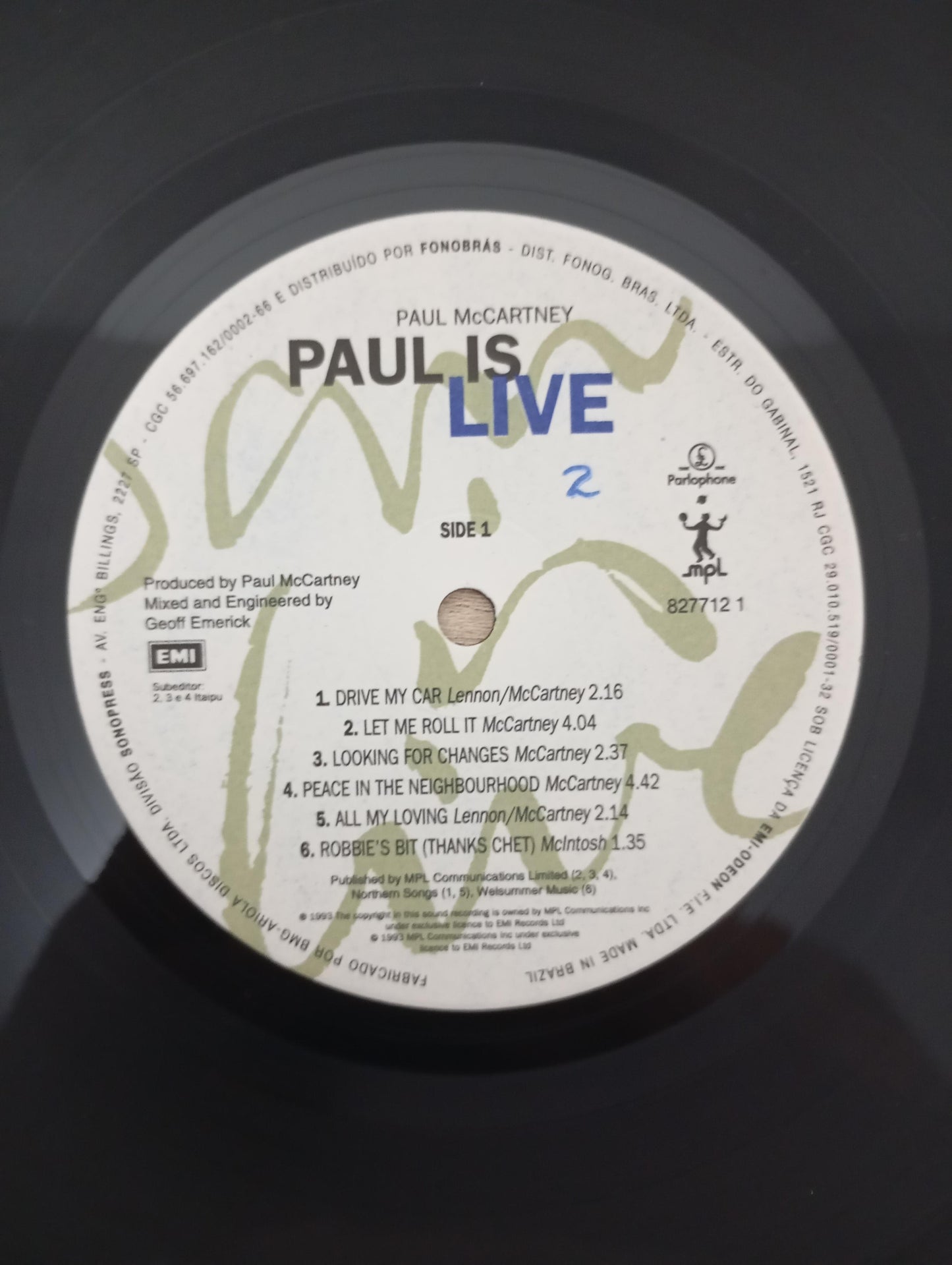 Lp Vinil Paul McCartney Paul Is Live Duplo Com Encartes