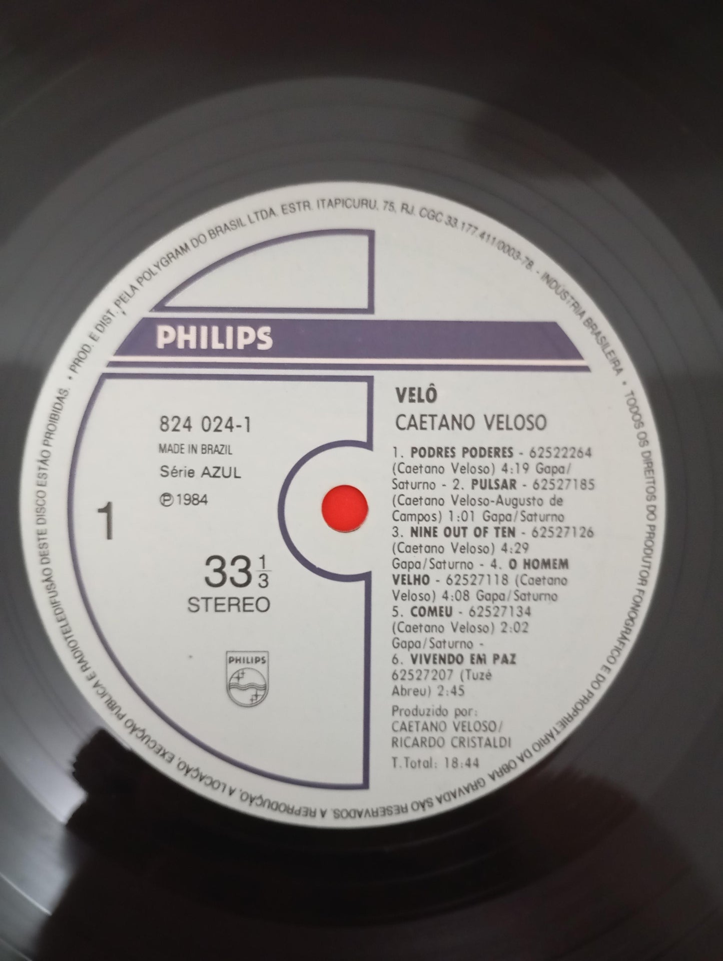 Lp Vinil Caetano Veloso Velô Com Encarte