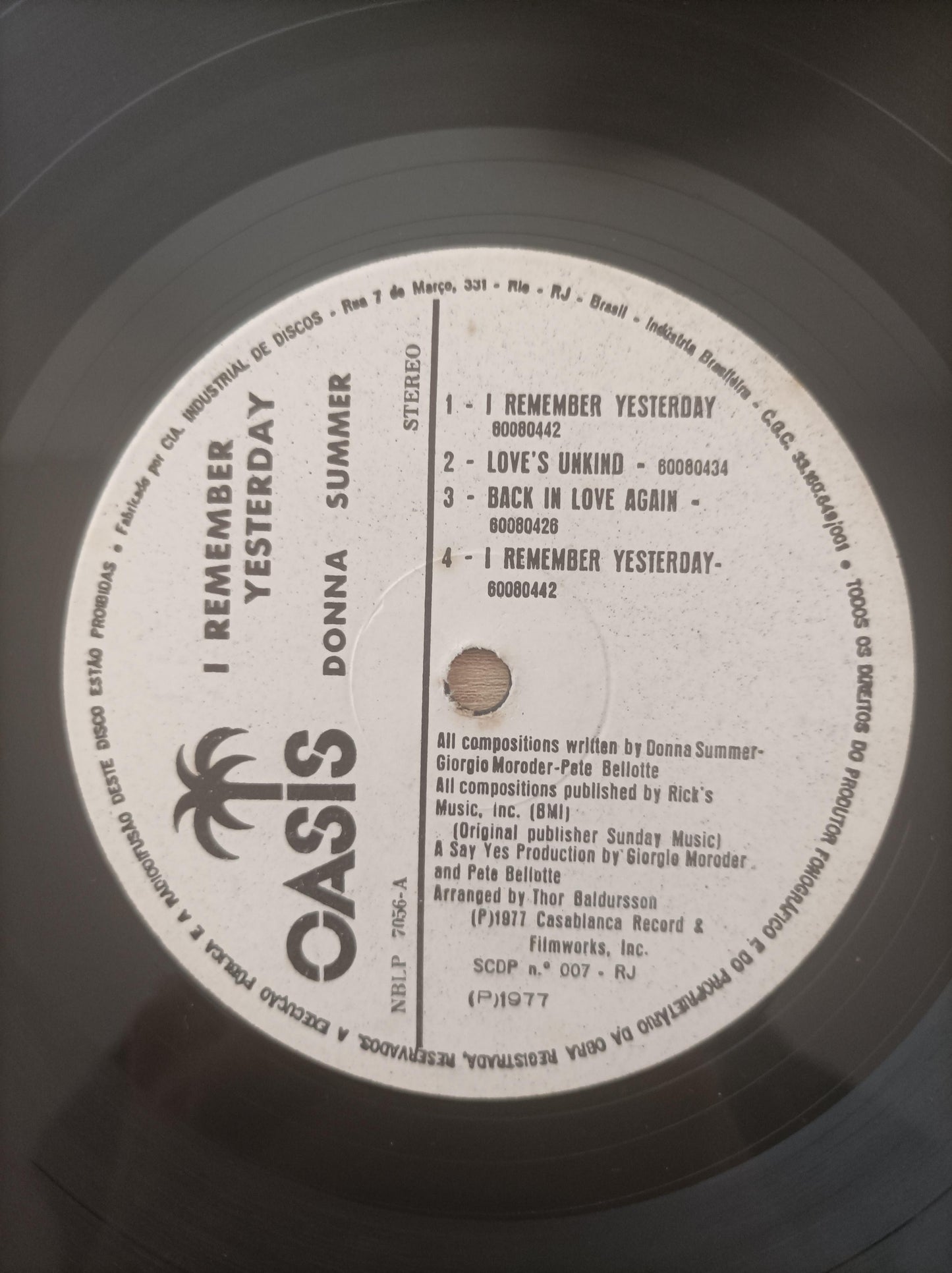Lp Vinil Donna Summer I Remember Yesterday
