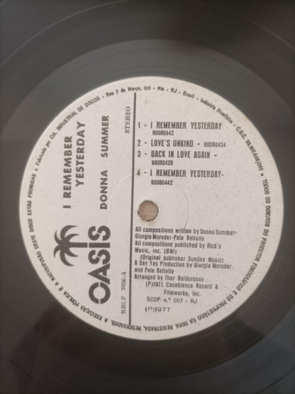 Lp Vinil Donna Summer I Remember Yesterday