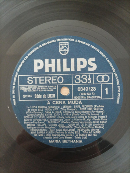 Lp Vinil Maria Bethânia A Cena Muda Capa Dupla