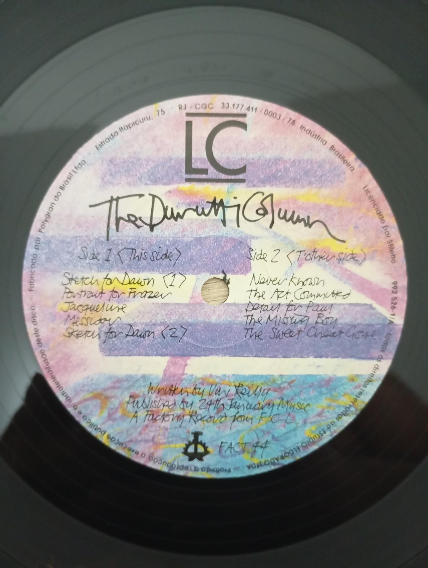 Lp Vinil The Durutti Column LC Com Encarte