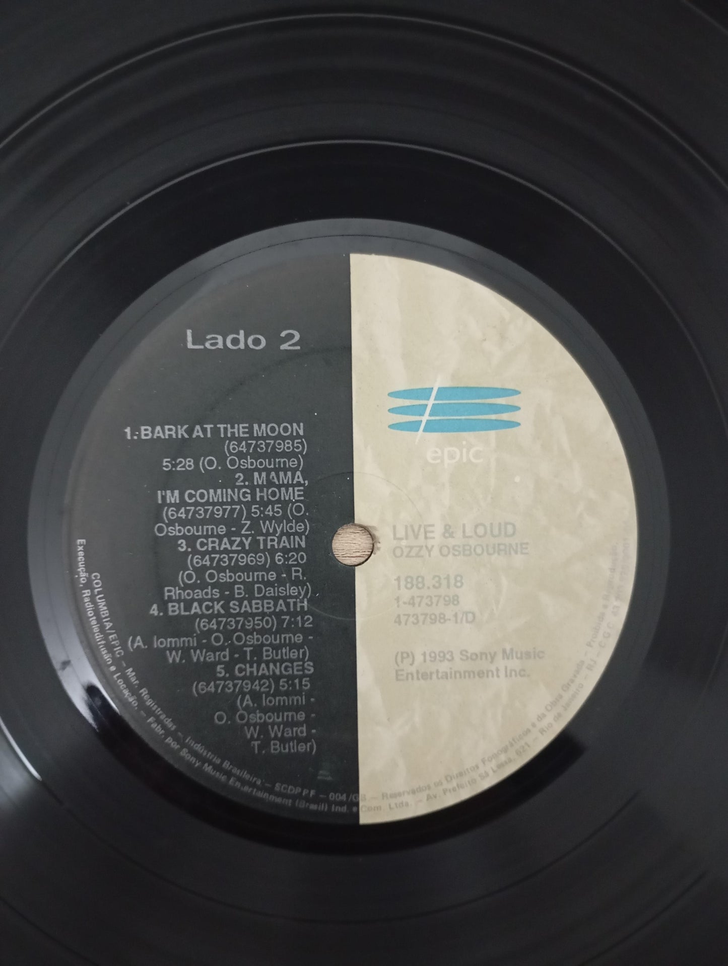 Lp Vinil Ozzy Osbourne Live & Loud Duplo