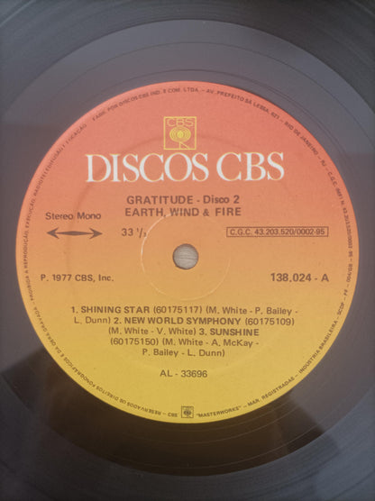 Lp Vinil Earth, Wind & Fire Gratitude Duplo