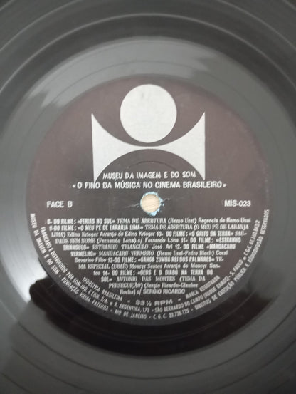 Lp Vinil O fino Da Música no Cinema Brasileiro Com Encarte
