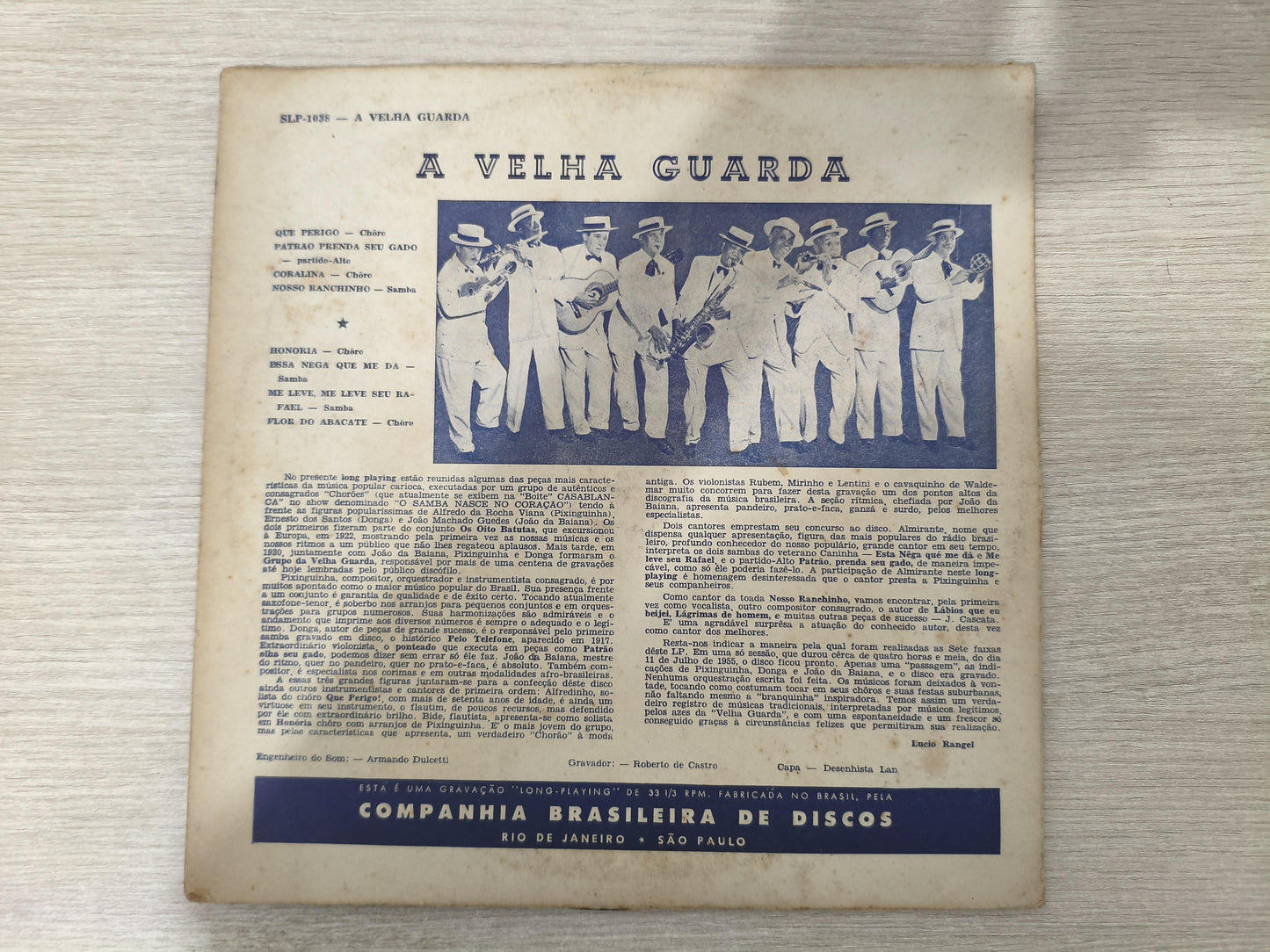 Lp Vinil Grupo Da Velha Guarda 1955