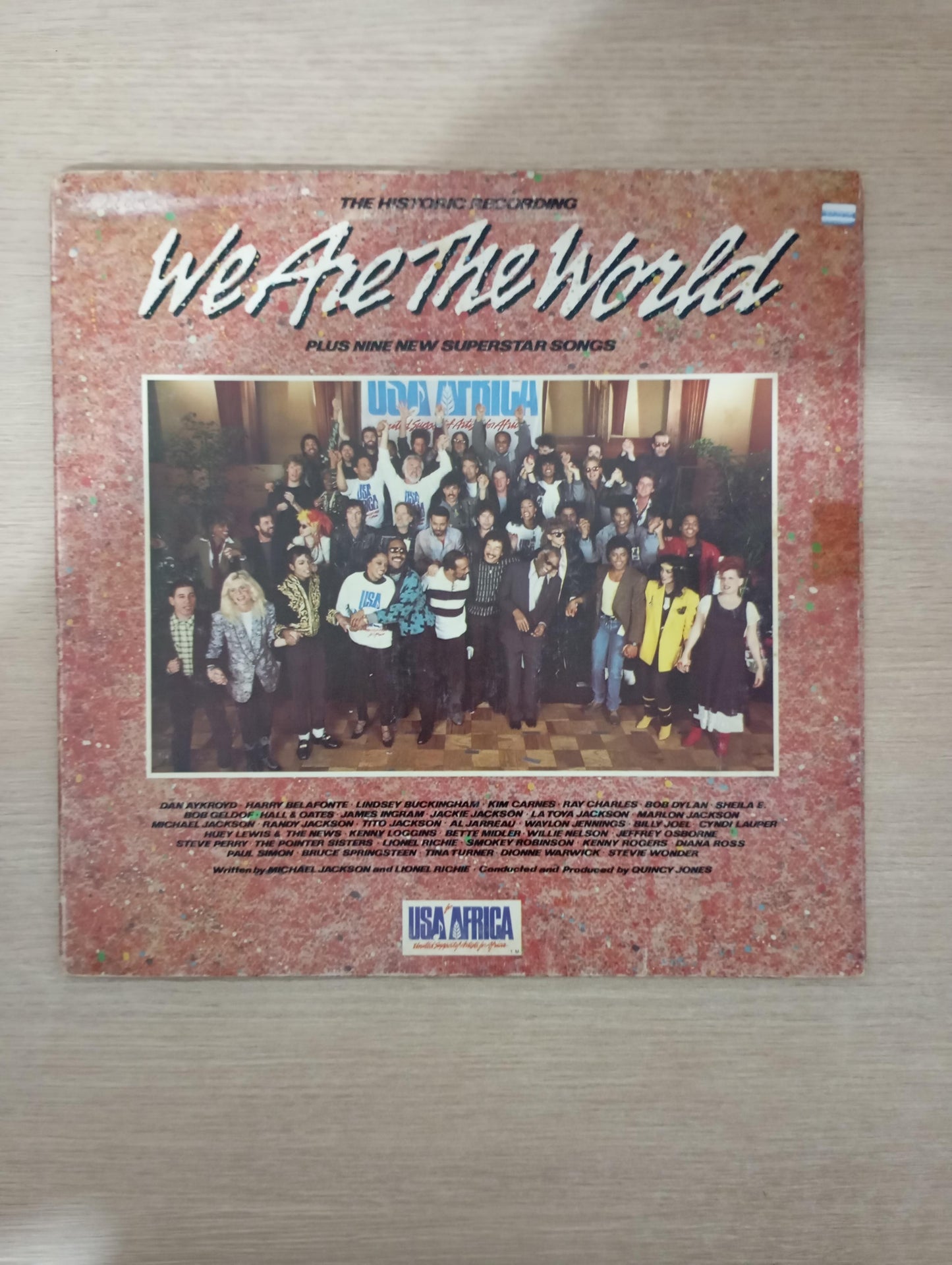 Lp Vinil USA For Africa We Are The World Capa Dupla