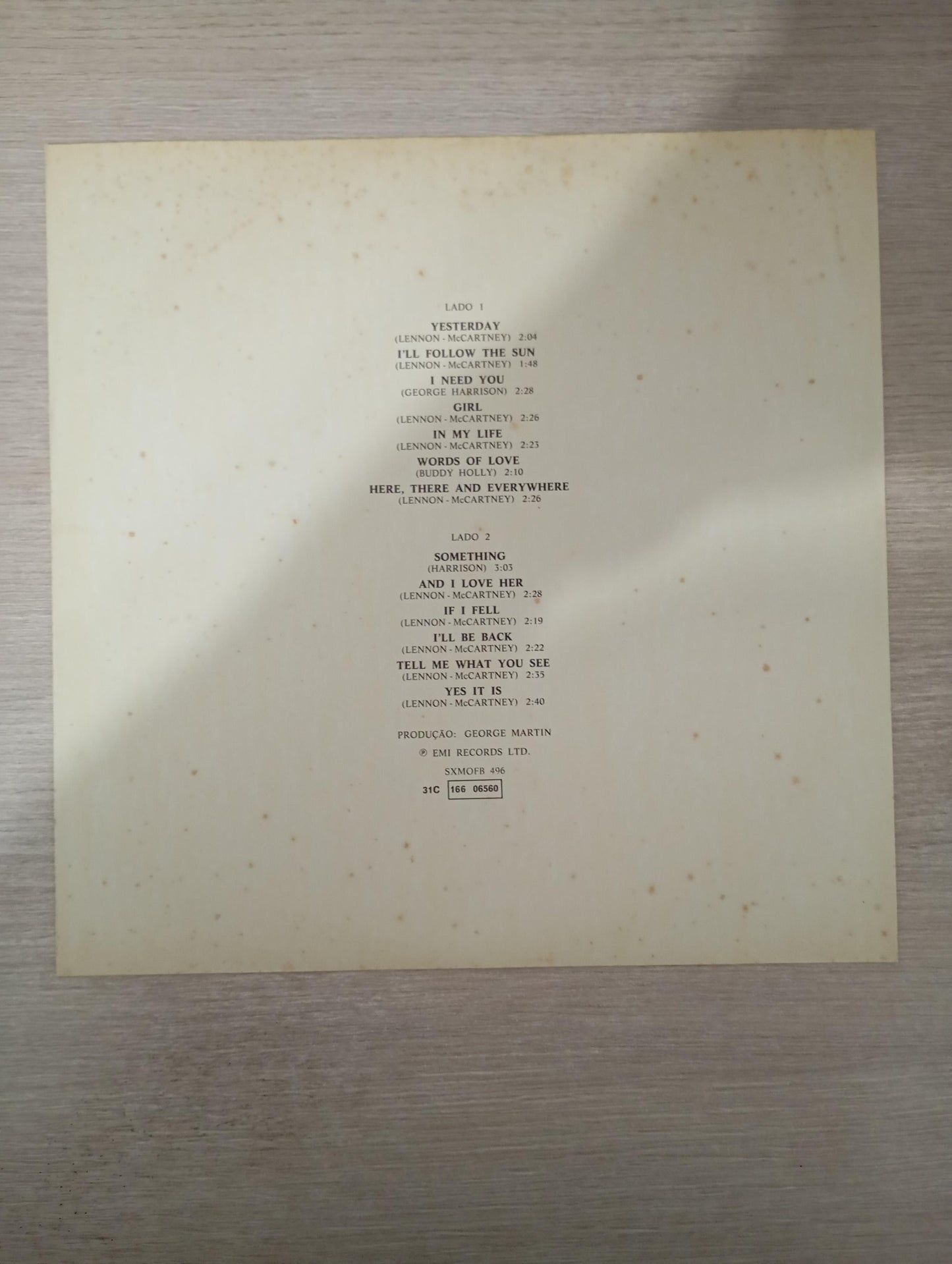 Lp Vinil The Beatles Love Songs Duplo Com Encartes