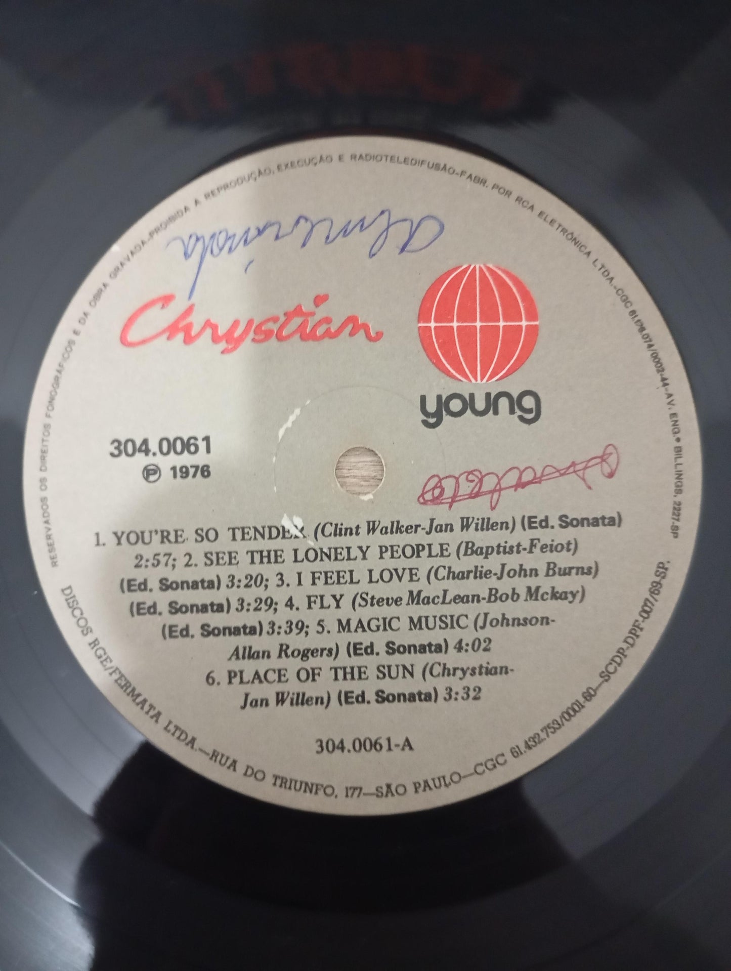 Lp Vinil Chrystian Made In USA
