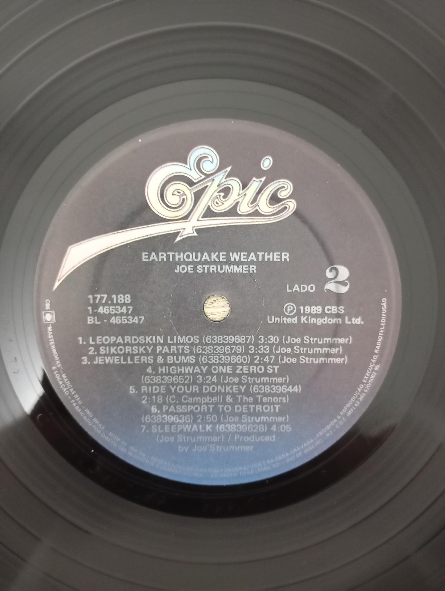 Lp Vinil Joe Strummer Earthquake Weather Com Encarte