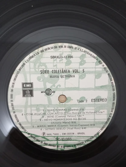 Lp Vinil Maria Bethânia Série Coletânea Vol. 5