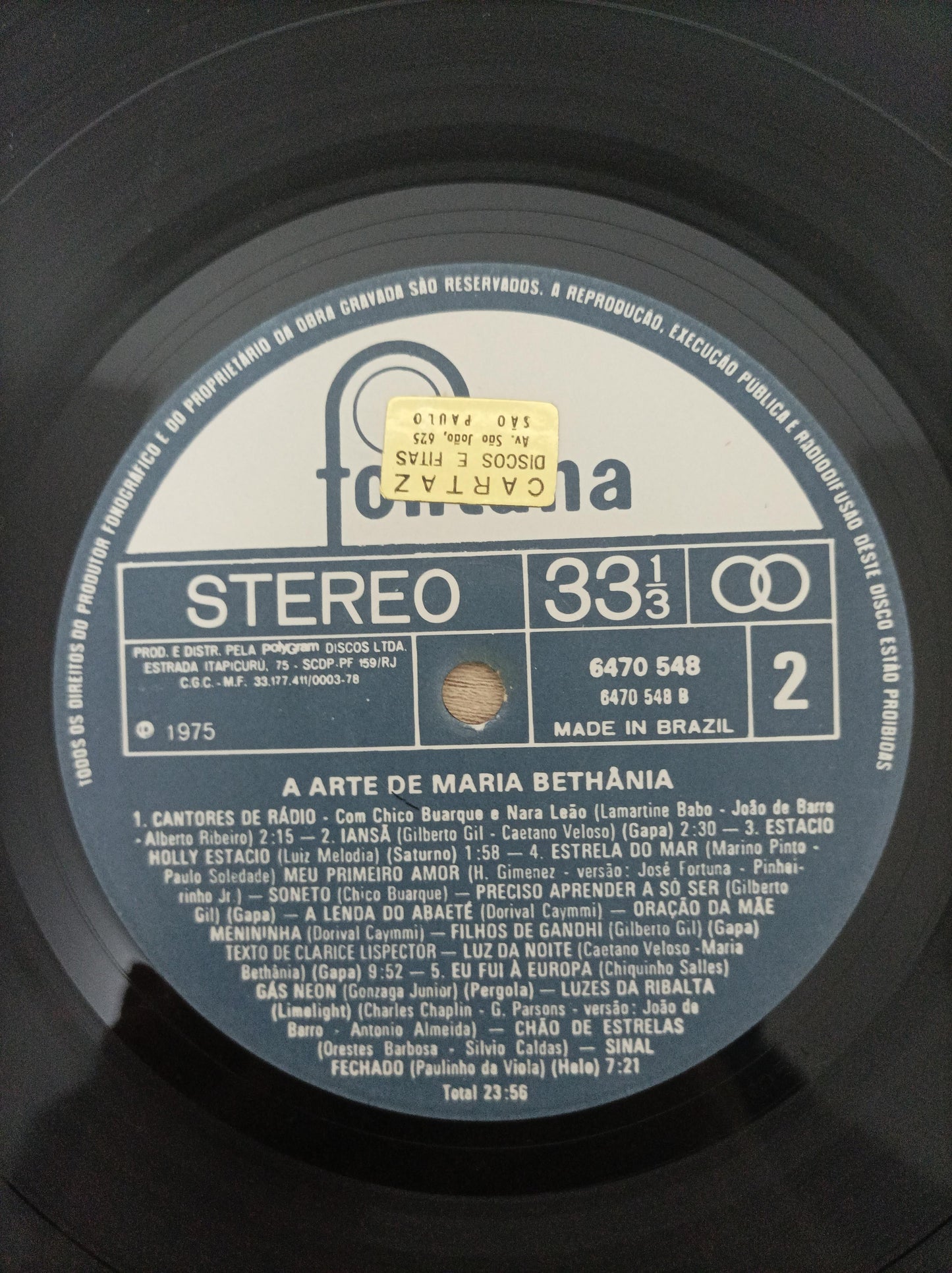 Lp Vinil Maria Bethânia A arte de Duplo