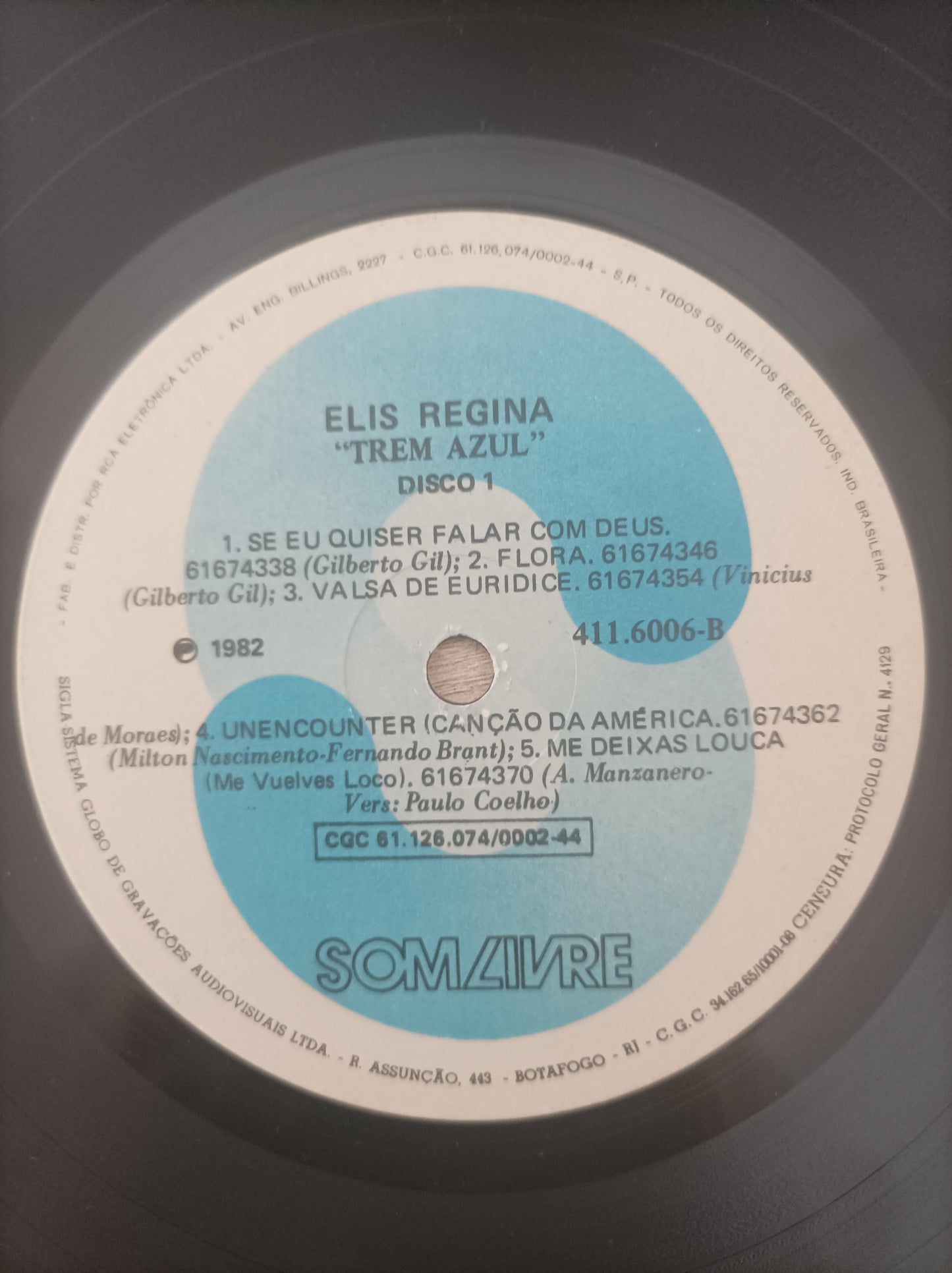 Disco Vinil Trem Azul Elis Regina Duplo A