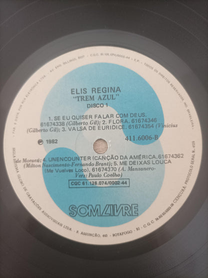 Disco Vinil Trem Azul Elis Regina Duplo A