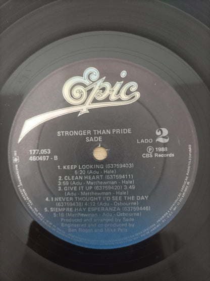 Lp Vinil Sade Stronger Than Pride Com Encarte