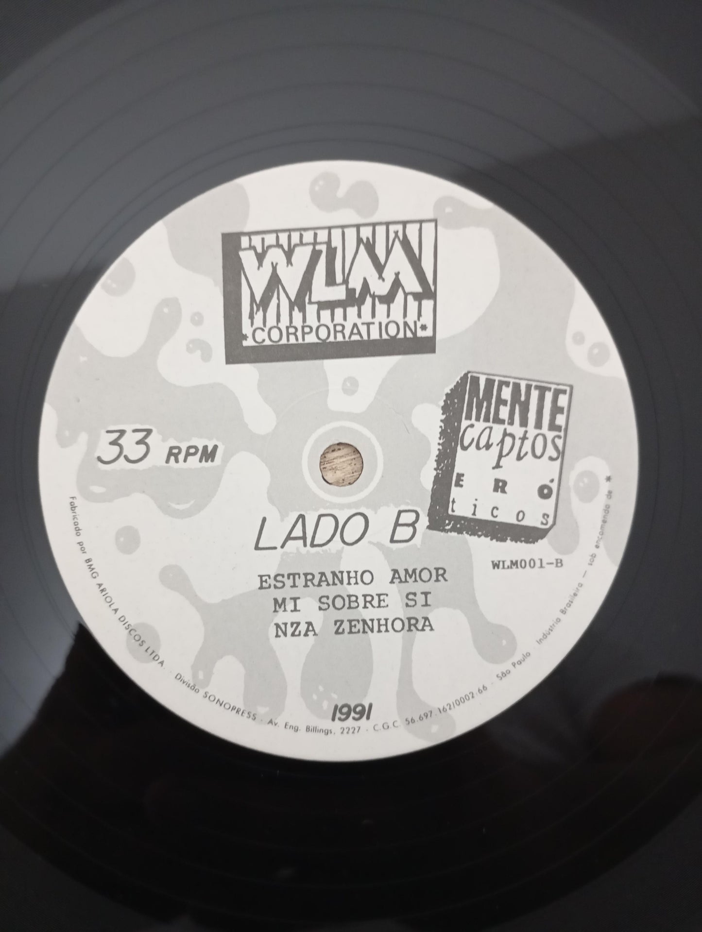 Lp Vinil Mentecaptos Eróticos Soundtrack Demo EP Com Encarte
