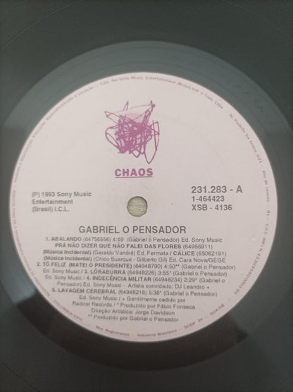 Disco Vinil 1993 Gabriel O Pensador A