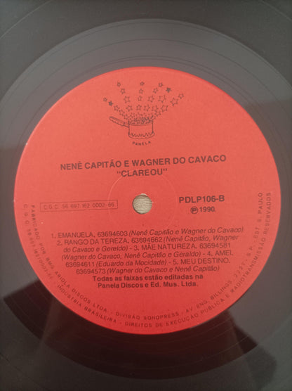 Lp Vinil Nenê Capitão & Wagner do Cavaco Clareou