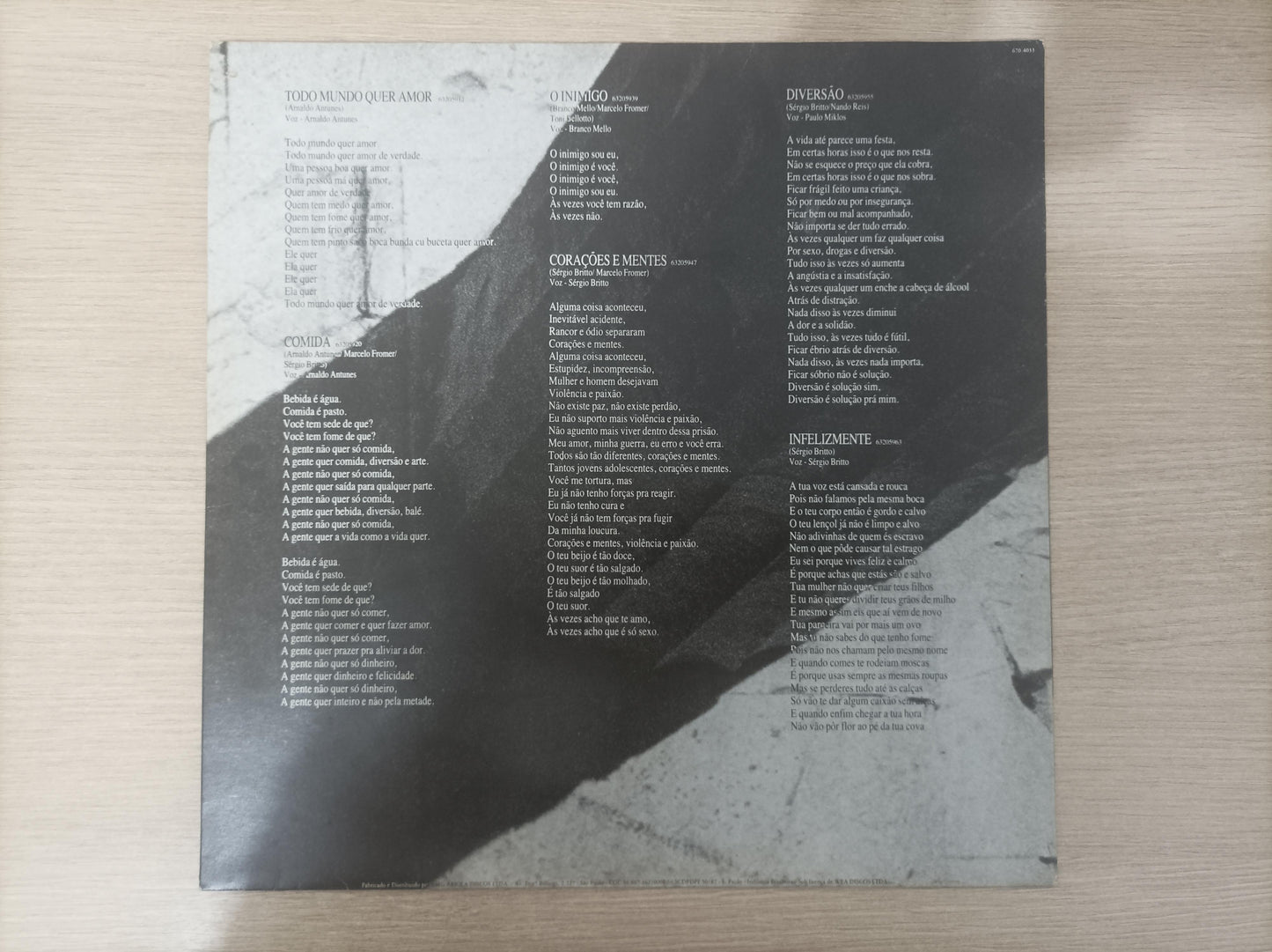 Disco Vinil Jesus Não Tem Dentes País Dos Banguelas Titãs A