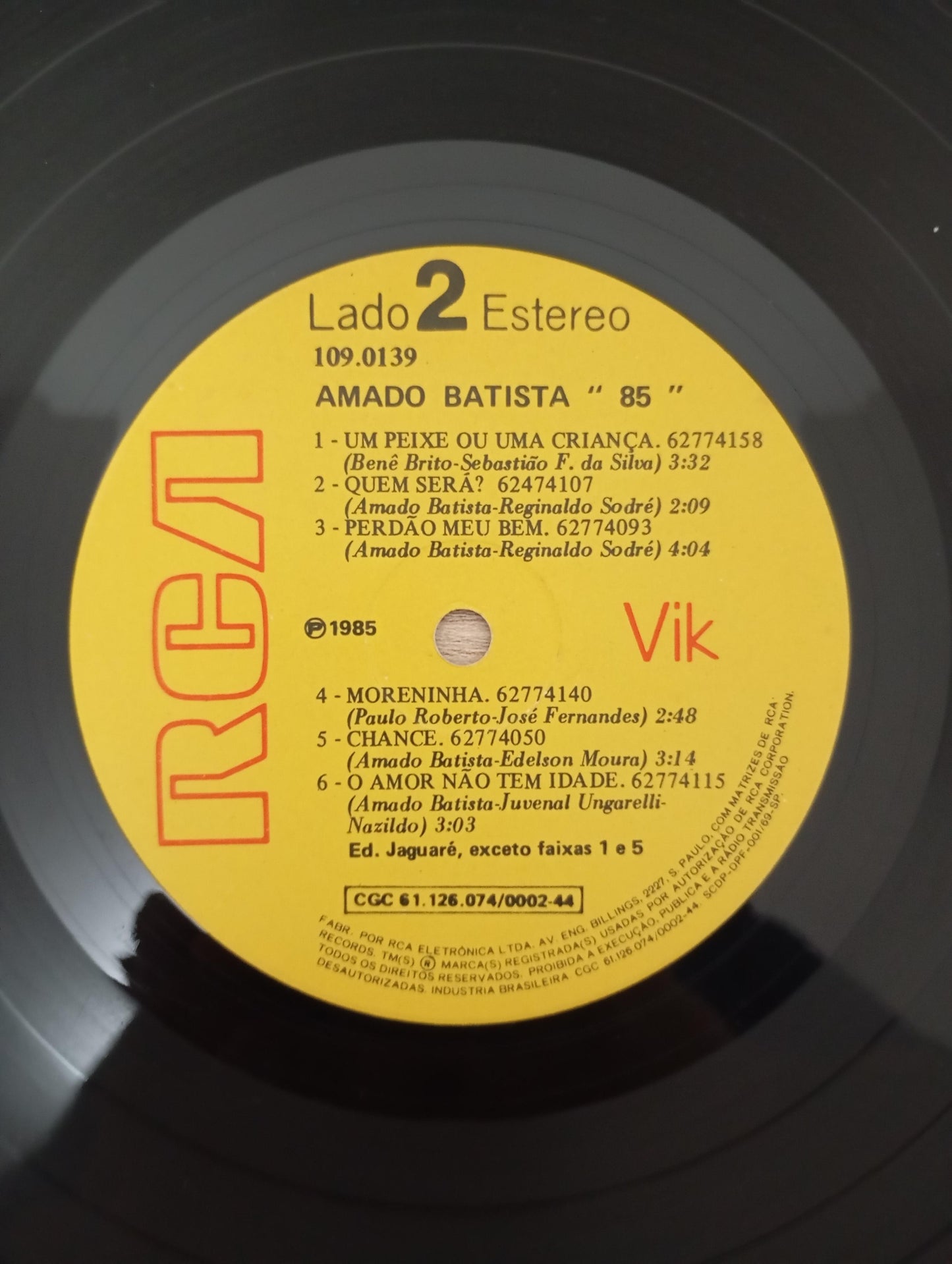 Lp Vinil Amado Batista 85