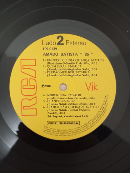 Lp Vinil Amado Batista 85