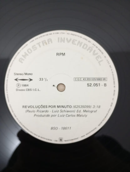 Lp Vinil RPM Olhar 43 / Revoluções por Minuto Single