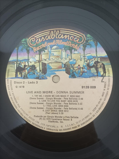 Lp Vinil Donna Summer Live And More Duplo