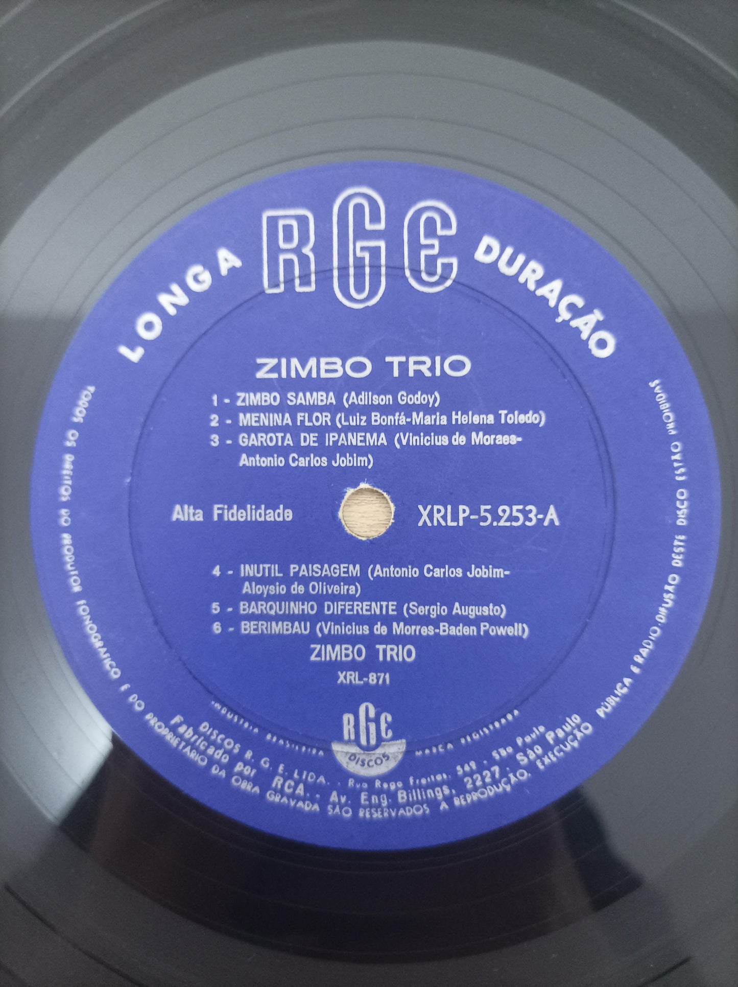 Lp Vinil Zimbo Trio 1964