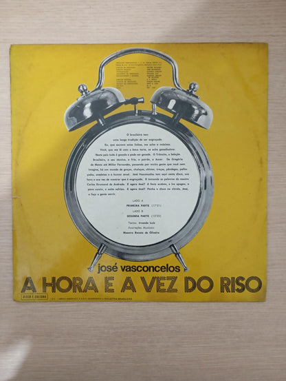 Lp Vinil José Vasconcelos A Hora e A Vez do Riso