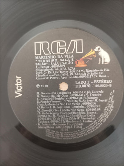 Lp Vinil Martinho Da Vila Terreiro, Sala E Salão Com Encarte