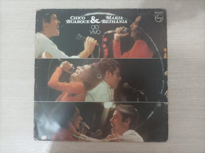 Lp Vinil Chico Buarque & Maria Bethânia Ao Vivo