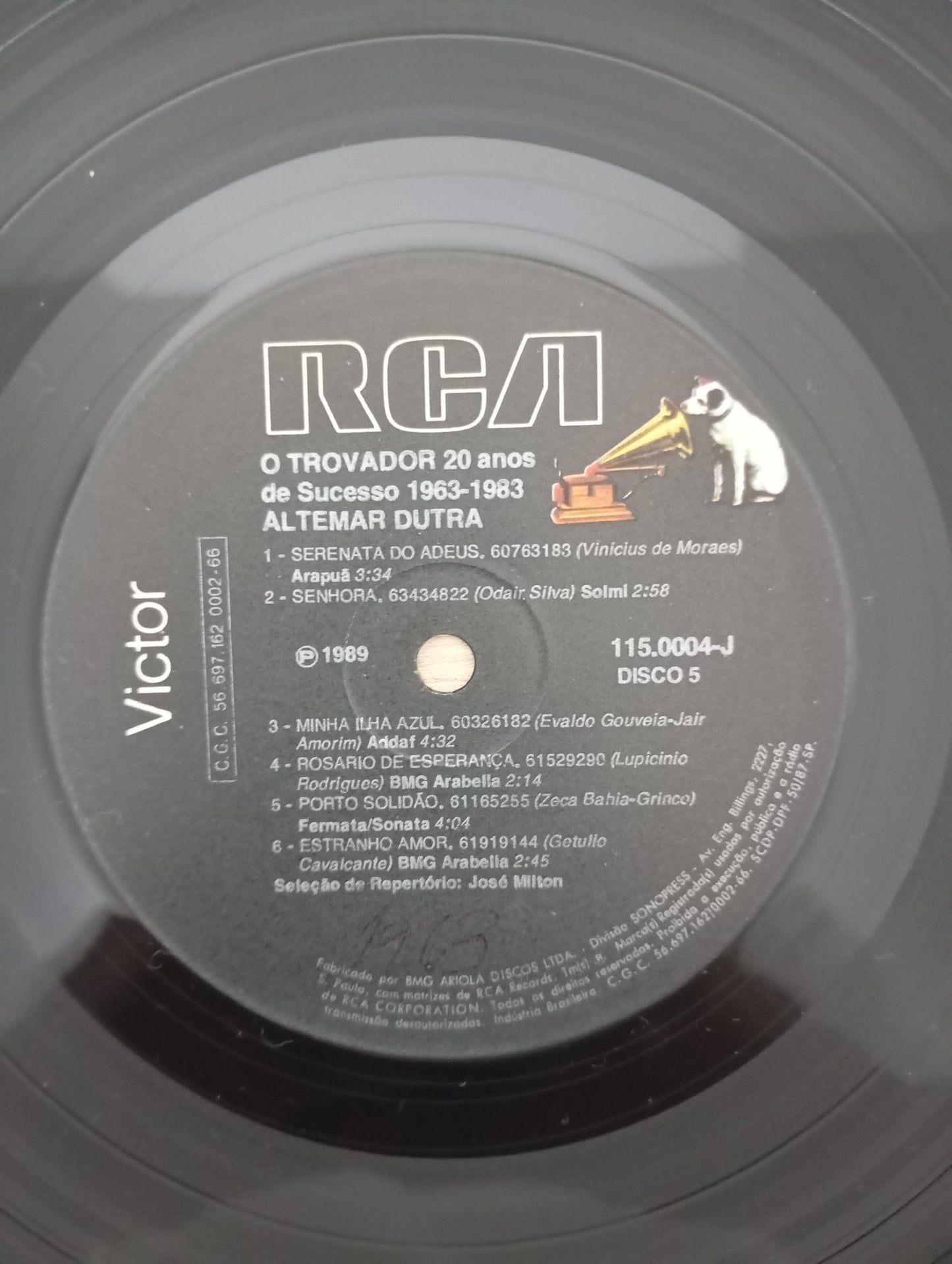 Lp Vinil Box Altemar Dutra Trovador 20 Anos Sucesso 5 LPs