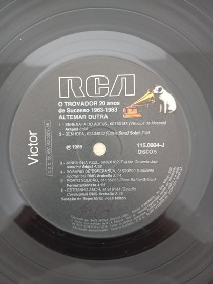 Lp Vinil Box Altemar Dutra Trovador 20 Anos Sucesso 5 LPs