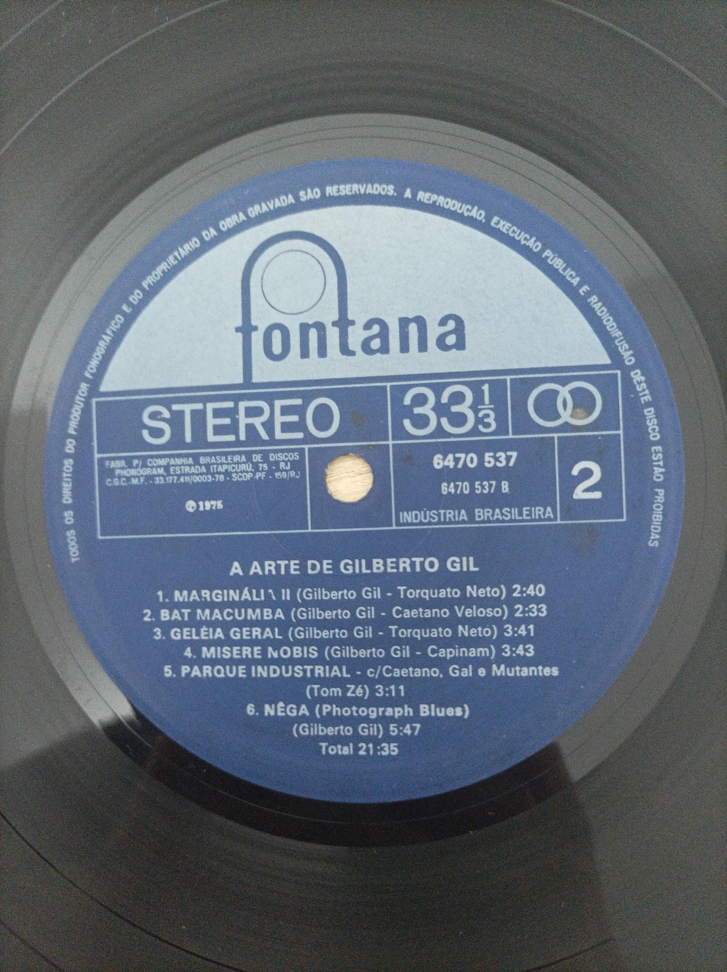 Lp Vinil Gilberto Gil A Arte de Duplo