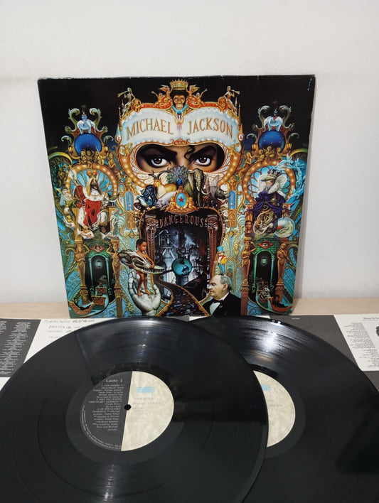 Lp Vinil Michael Jackson Dangerous Duplo Com Encartes
