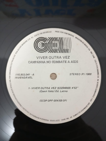 Lp Vinil Viver Outra Vez Campanha no Combate À AIDS