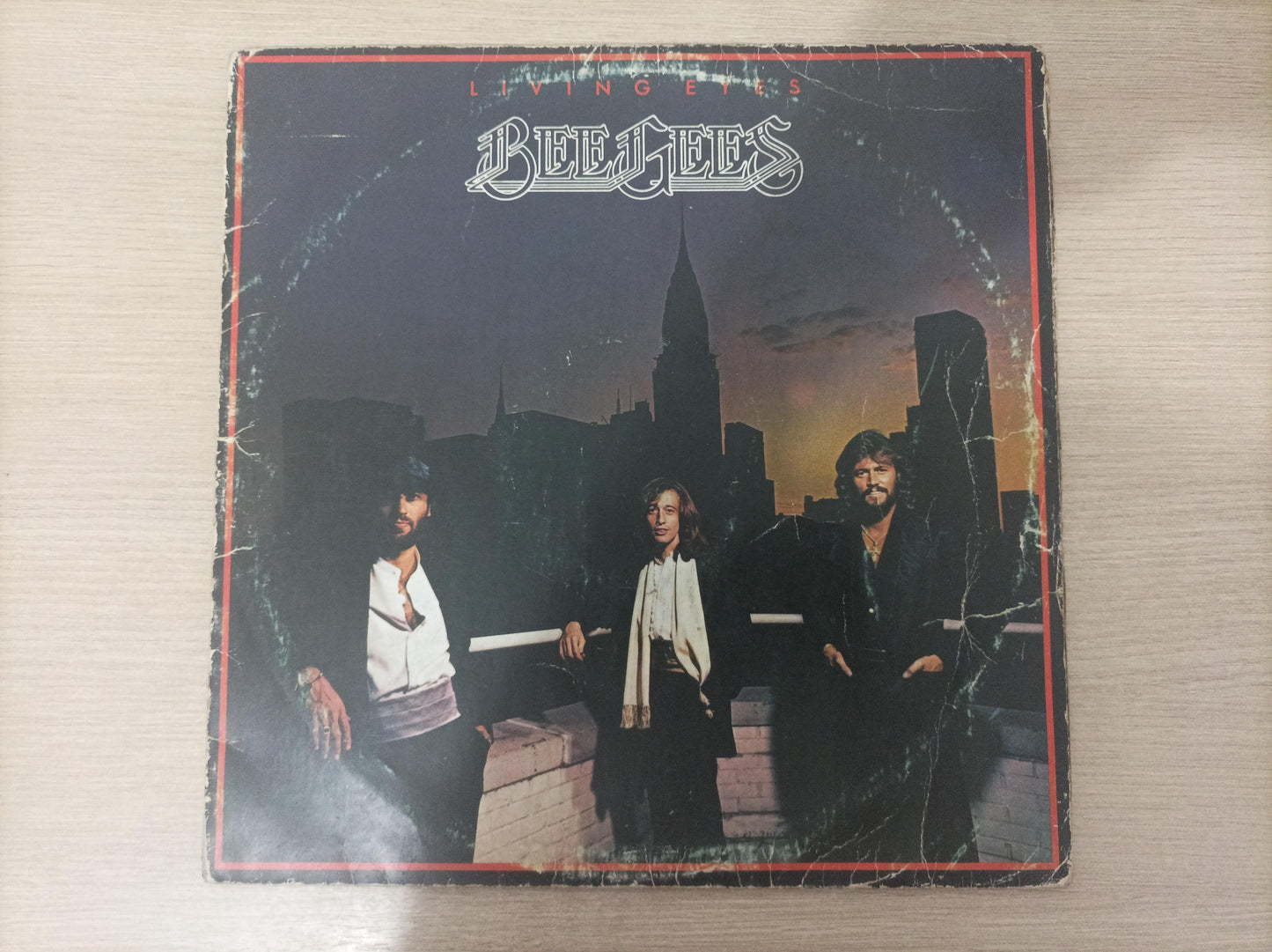 Disco Vinil Living Eyes Bee Gees Capa Dupla Com Encarte A