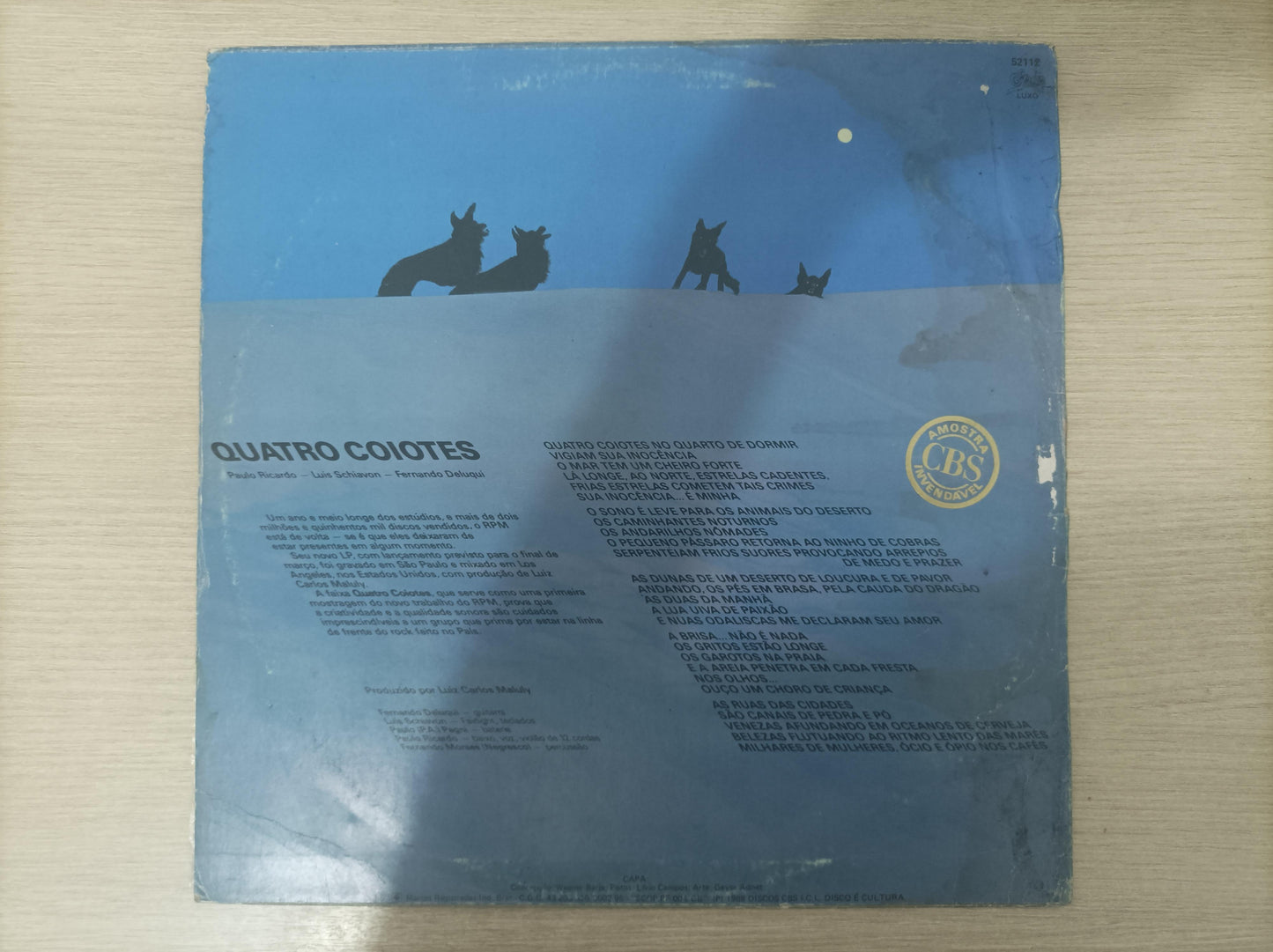 Lp Vinil RPM Quatro Coiotes