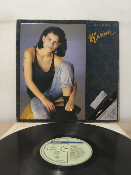 Lp Vinil Marina Lima O Melhor de Com Encartes