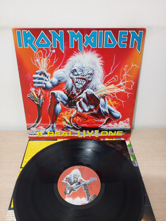 Lp Vinil Iron Maiden A Real Live One Capa Dupla Com Encarte