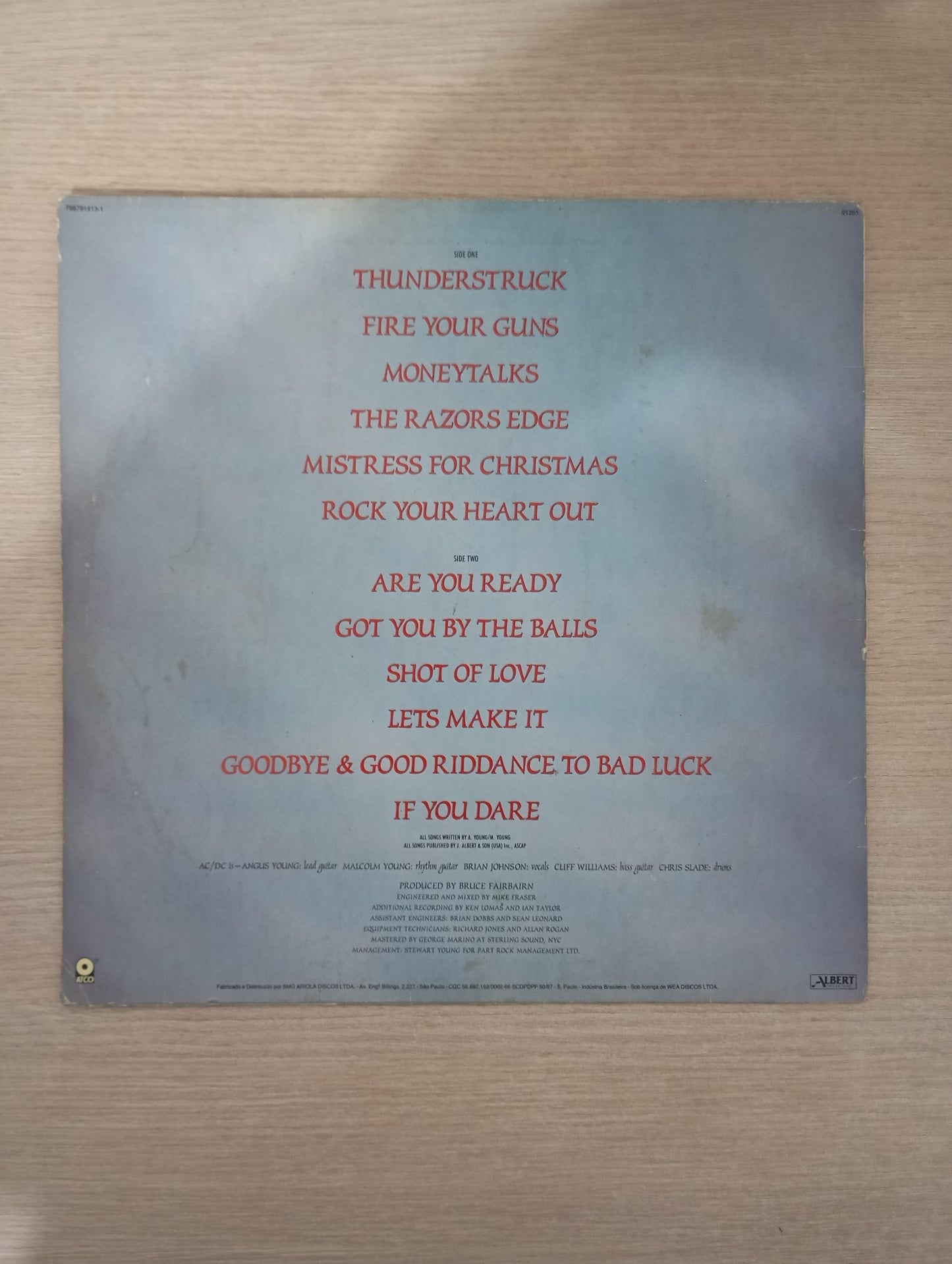 Lp Vinil AC/DC The Razors Edge