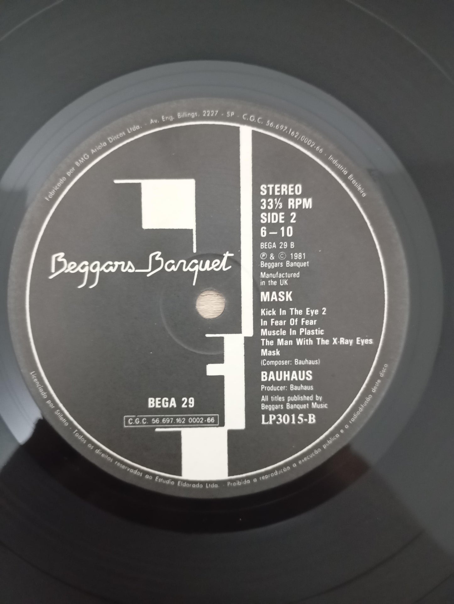 Lp Vinil Bauhaus Mask Capa Dupla