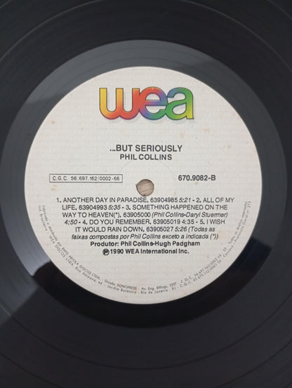 Lp Vinil Phil Collins ...But Seriously Com Encarte
