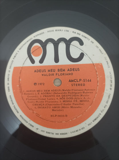 Lp Vinil Waldir Floriano Adeus Meu Bem Adeus