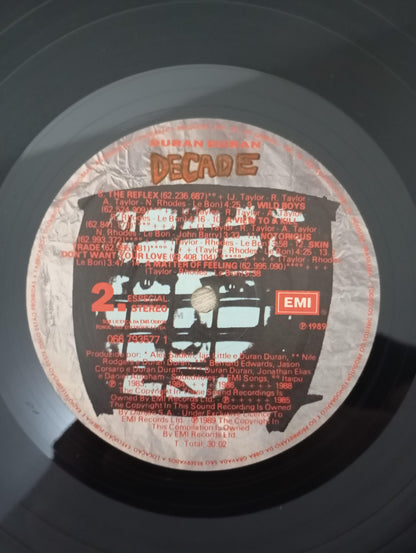 Lp Vinil Duran Duran Decade Com Encarte