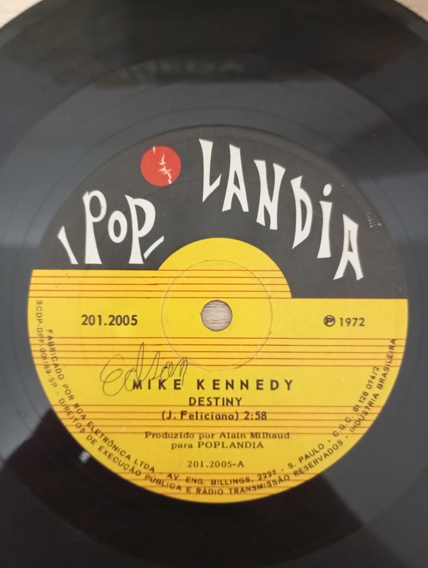 Compacto Vinil Mike Kennedy Destiny / Kentucky Freeway