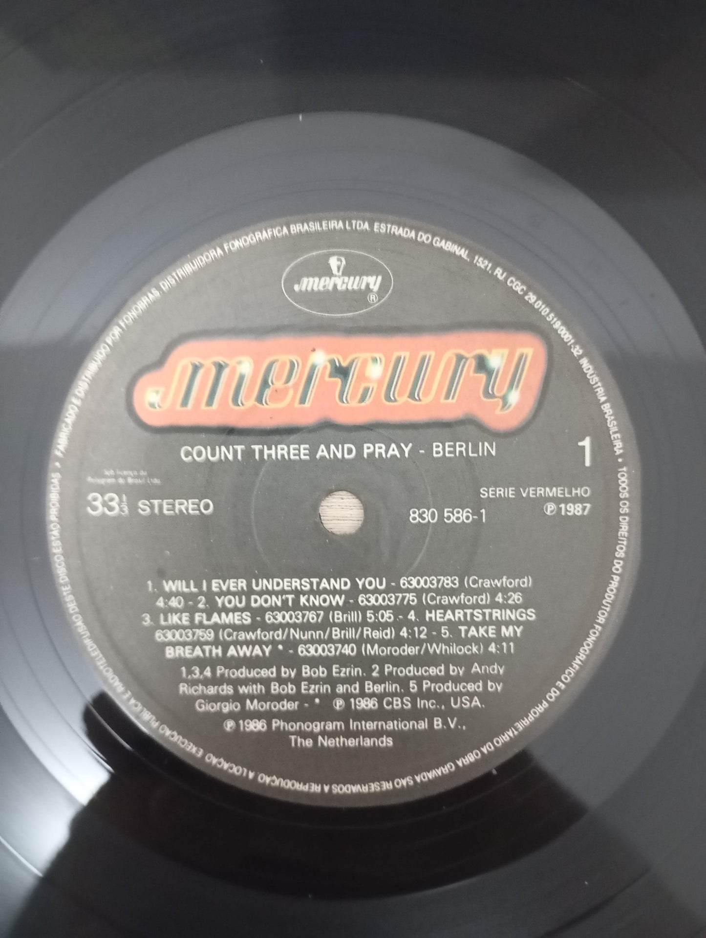 Lp Vinil Berlin Count Three & Pray