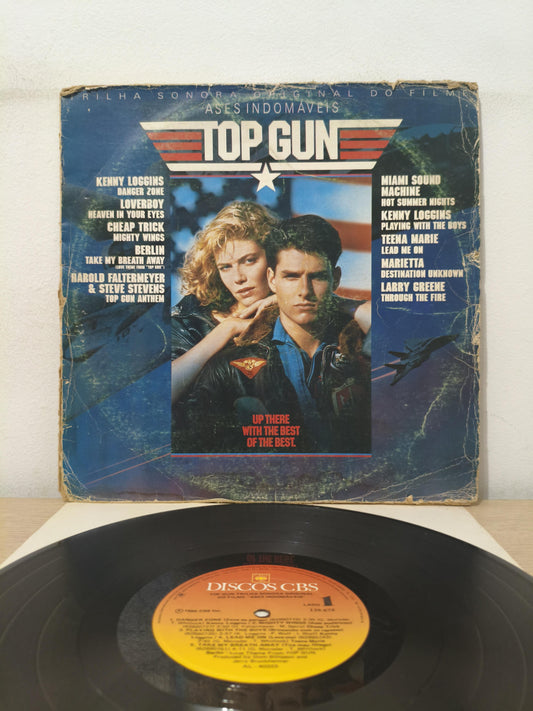 Lp Vinil Top Gun / Ases Indomáveis Com Encarte