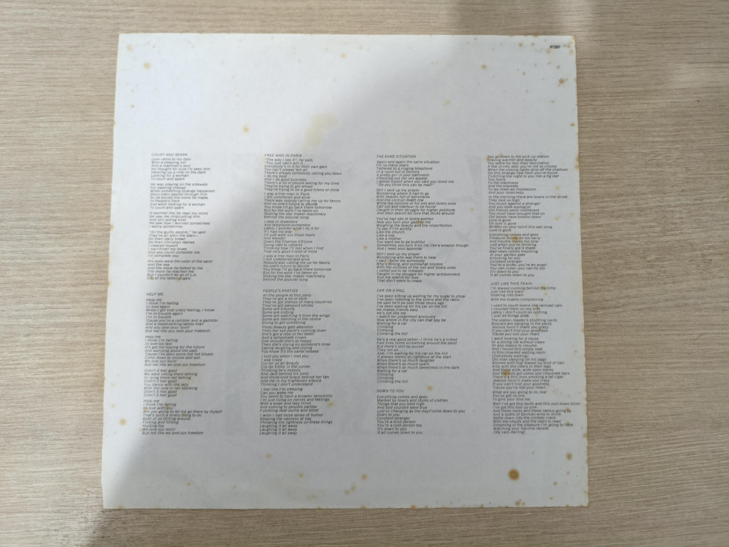 Lp Vinil Joni Mitchell Court And Spark Com Encarte
