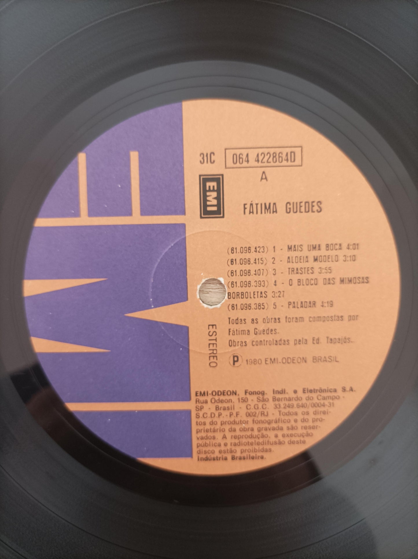 Lp Vinil Fátima Guedes 1980 Capa Dupla